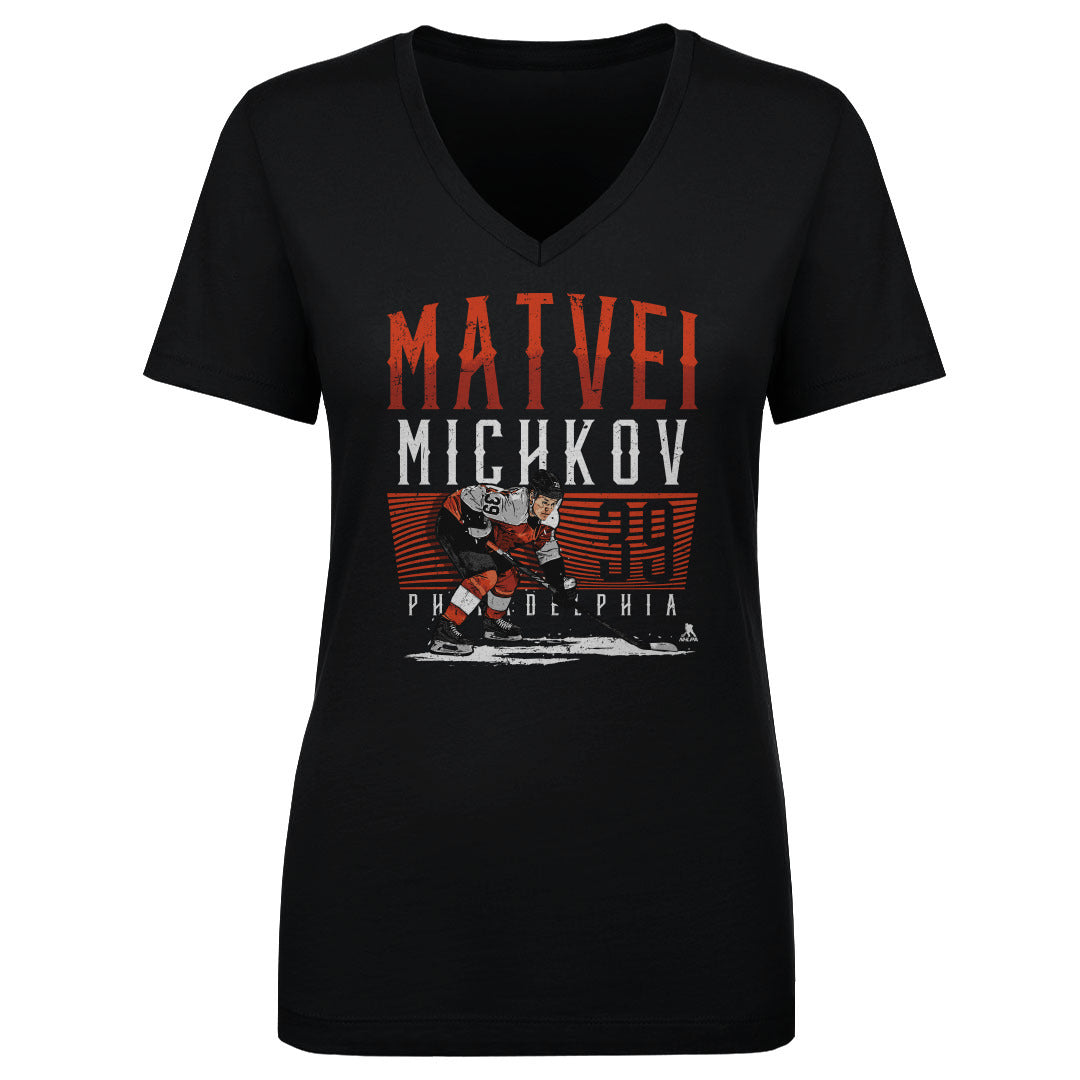 Matvei Michkov Women&#39;s V-Neck T-Shirt | 500 LEVEL