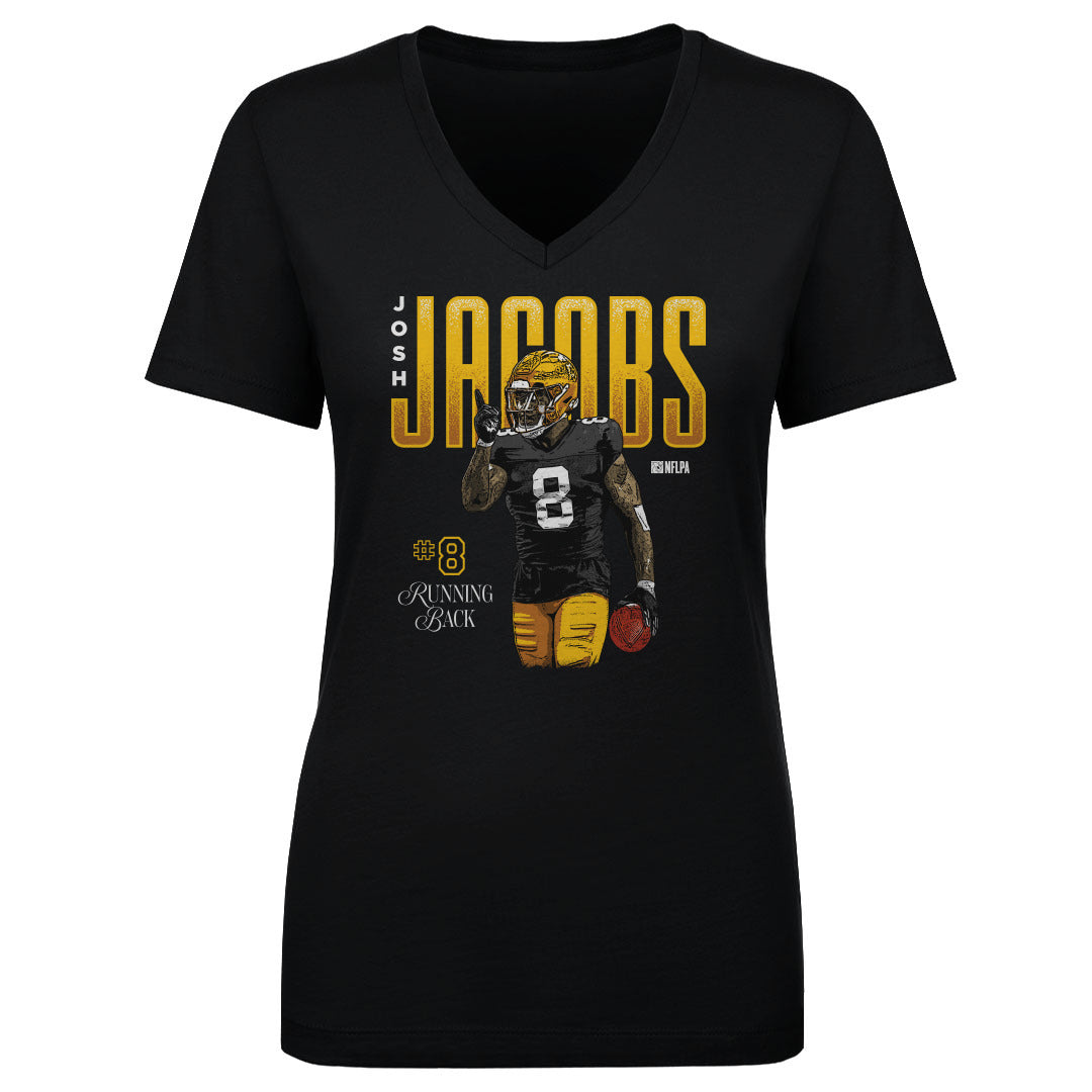 Josh Jacobs Women&#39;s V-Neck T-Shirt | 500 LEVEL