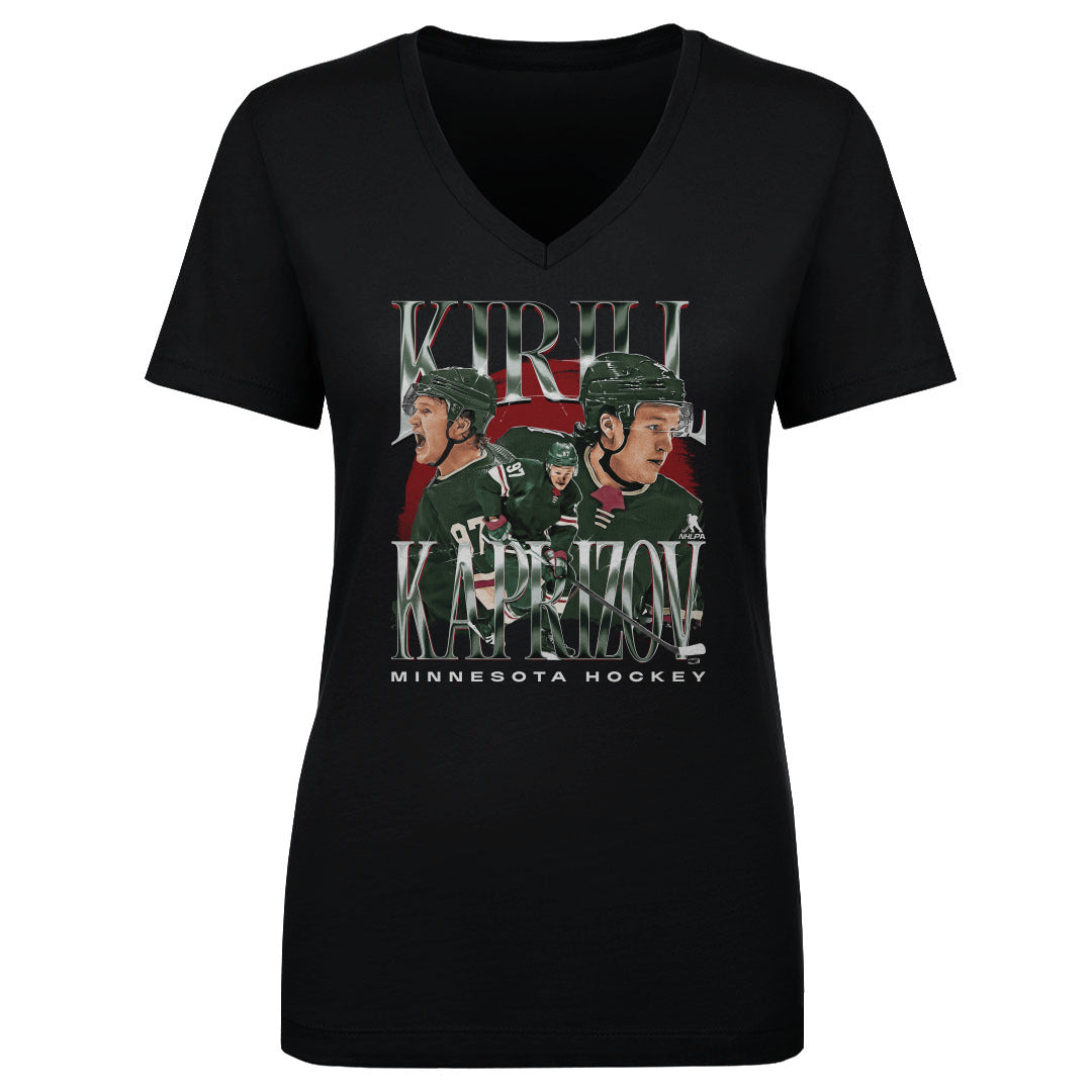 Kirill Kaprizov Women&#39;s V-Neck T-Shirt | 500 LEVEL