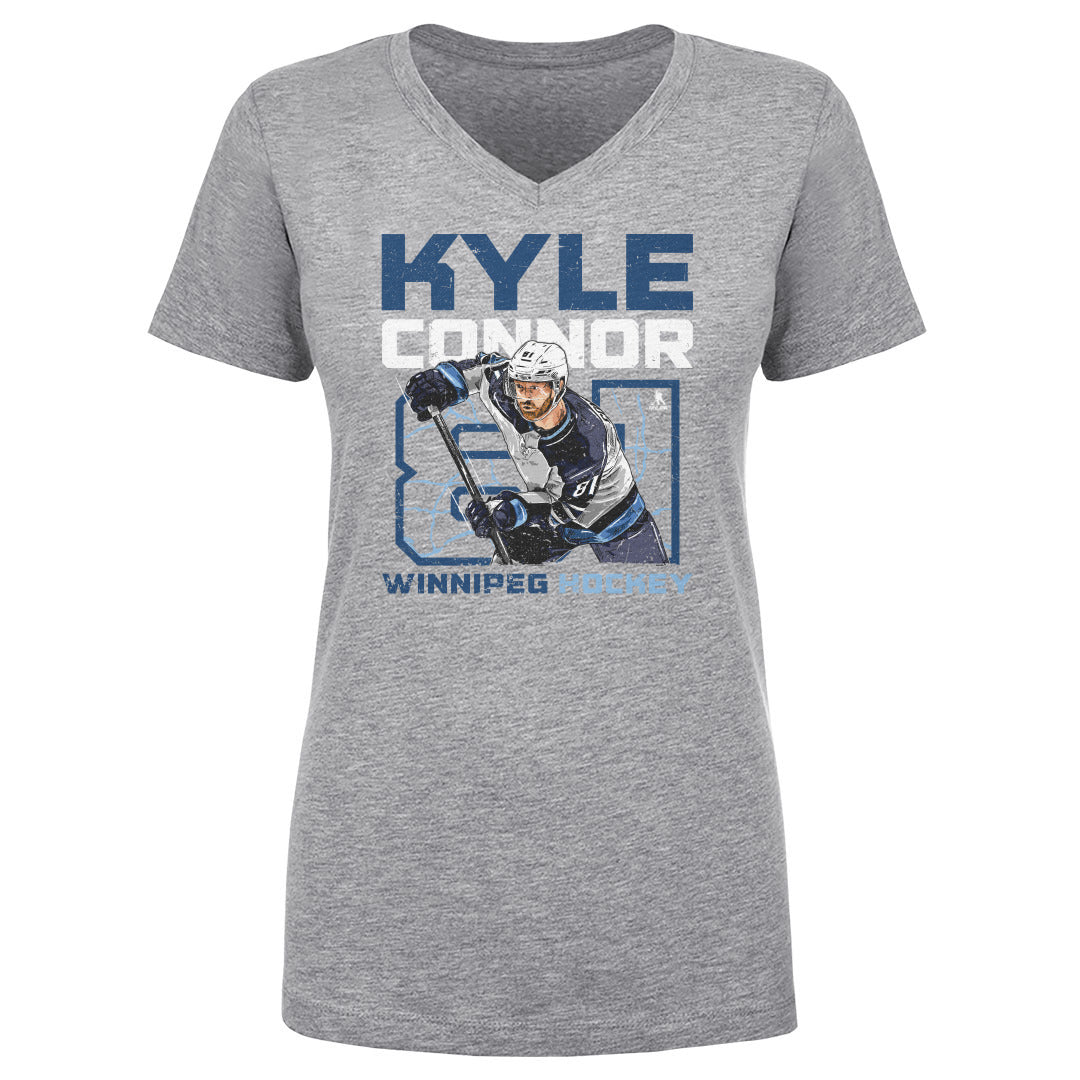 Kyle Connor Women&#39;s V-Neck T-Shirt | 500 LEVEL