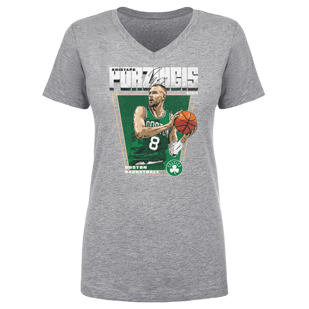 Kristaps Porzingis Women&#39;s V-Neck T-Shirt | 500 LEVEL