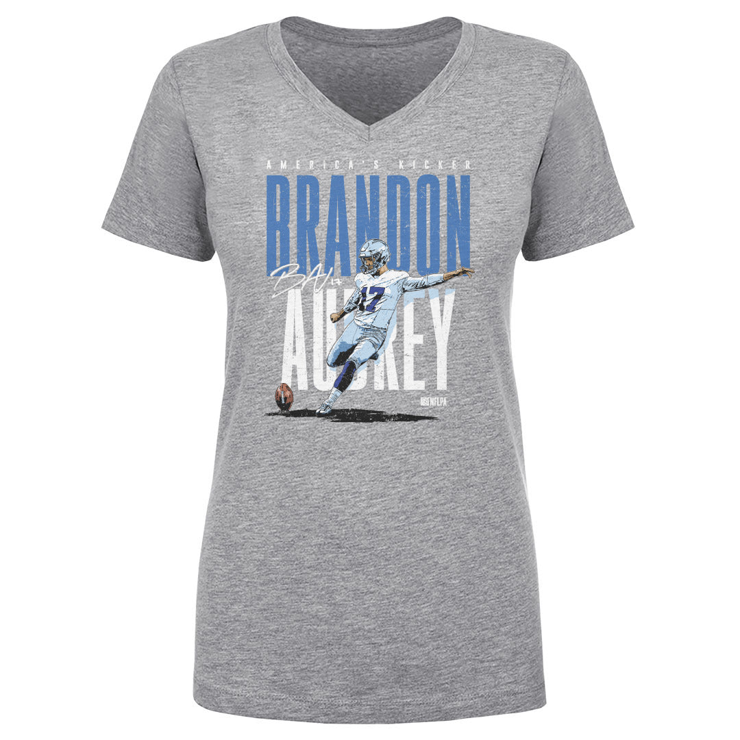 Brandon Aubrey Women&#39;s V-Neck T-Shirt | 500 LEVEL