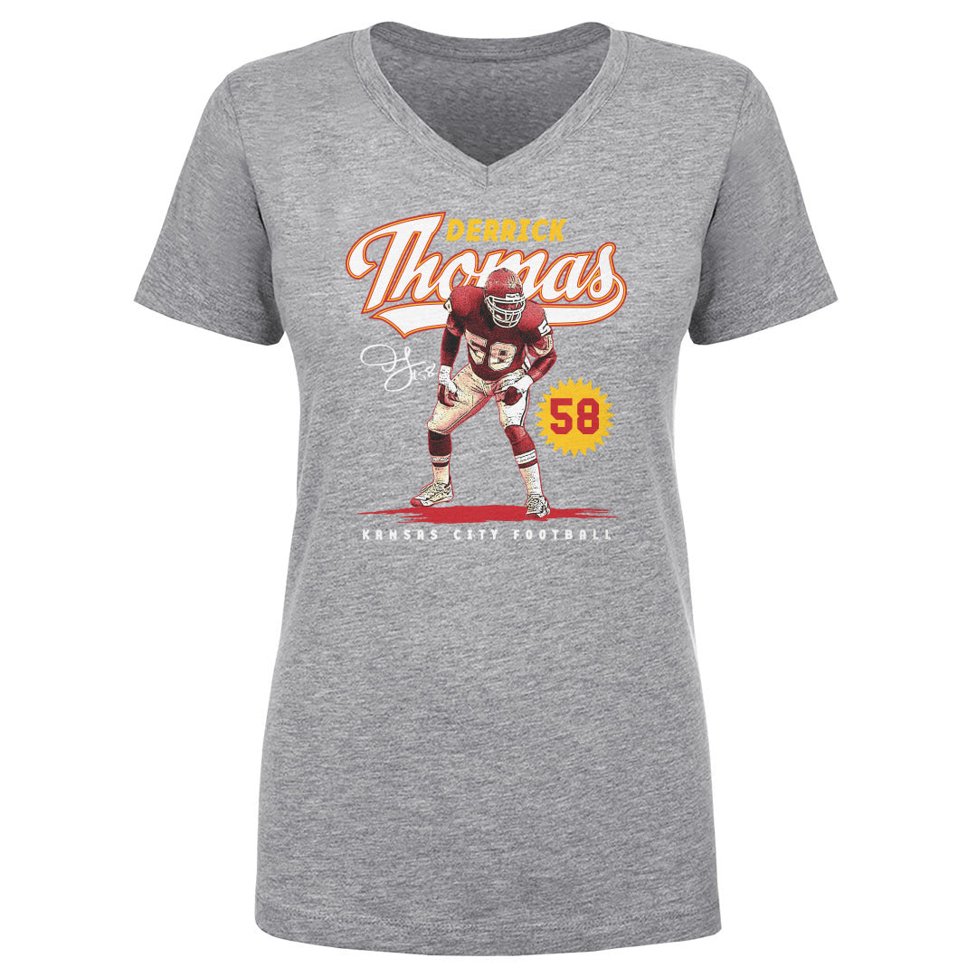 Derrick Thomas Women&#39;s V-Neck T-Shirt | 500 LEVEL