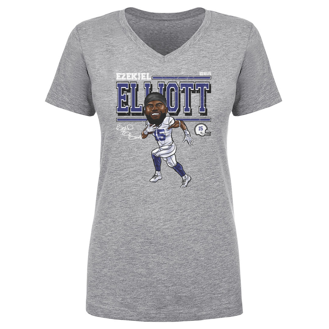 Ezekiel Elliott Women&#39;s V-Neck T-Shirt | 500 LEVEL