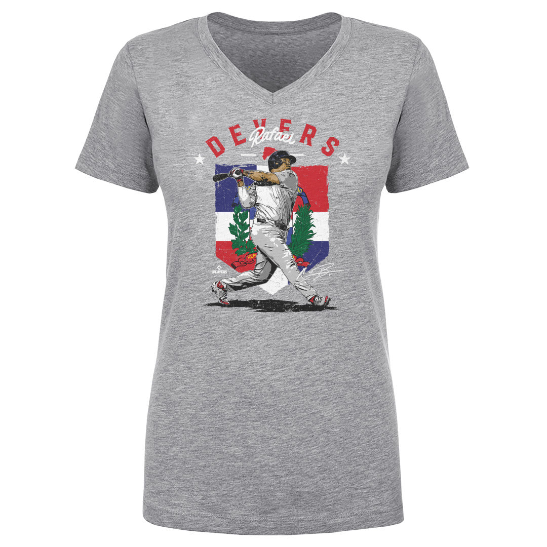 Rafael Devers Women&#39;s V-Neck T-Shirt | 500 LEVEL