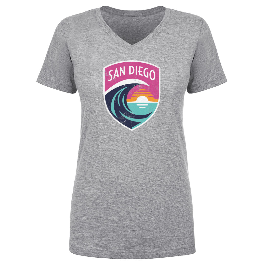 San Diego Wave FC Women&#39;s V-Neck T-Shirt | 500 LEVEL