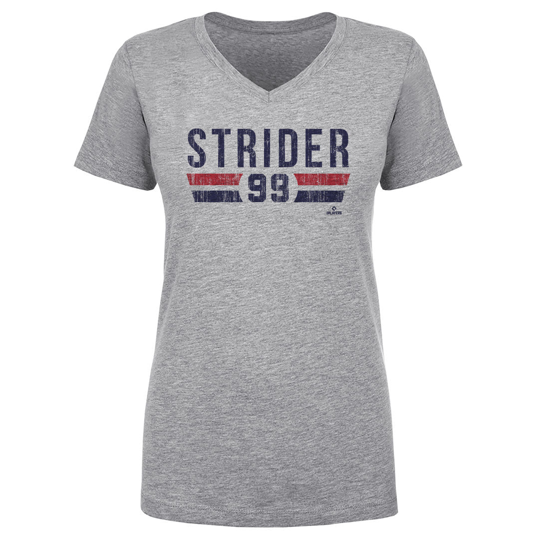 Spencer Strider Women&#39;s V-Neck T-Shirt | 500 LEVEL