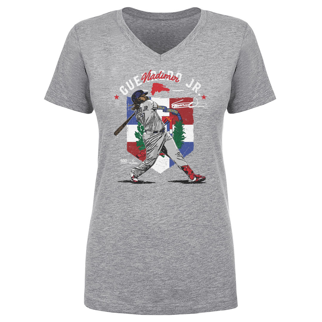 Vladimir Guerrero Jr. Women&#39;s V-Neck T-Shirt | 500 LEVEL