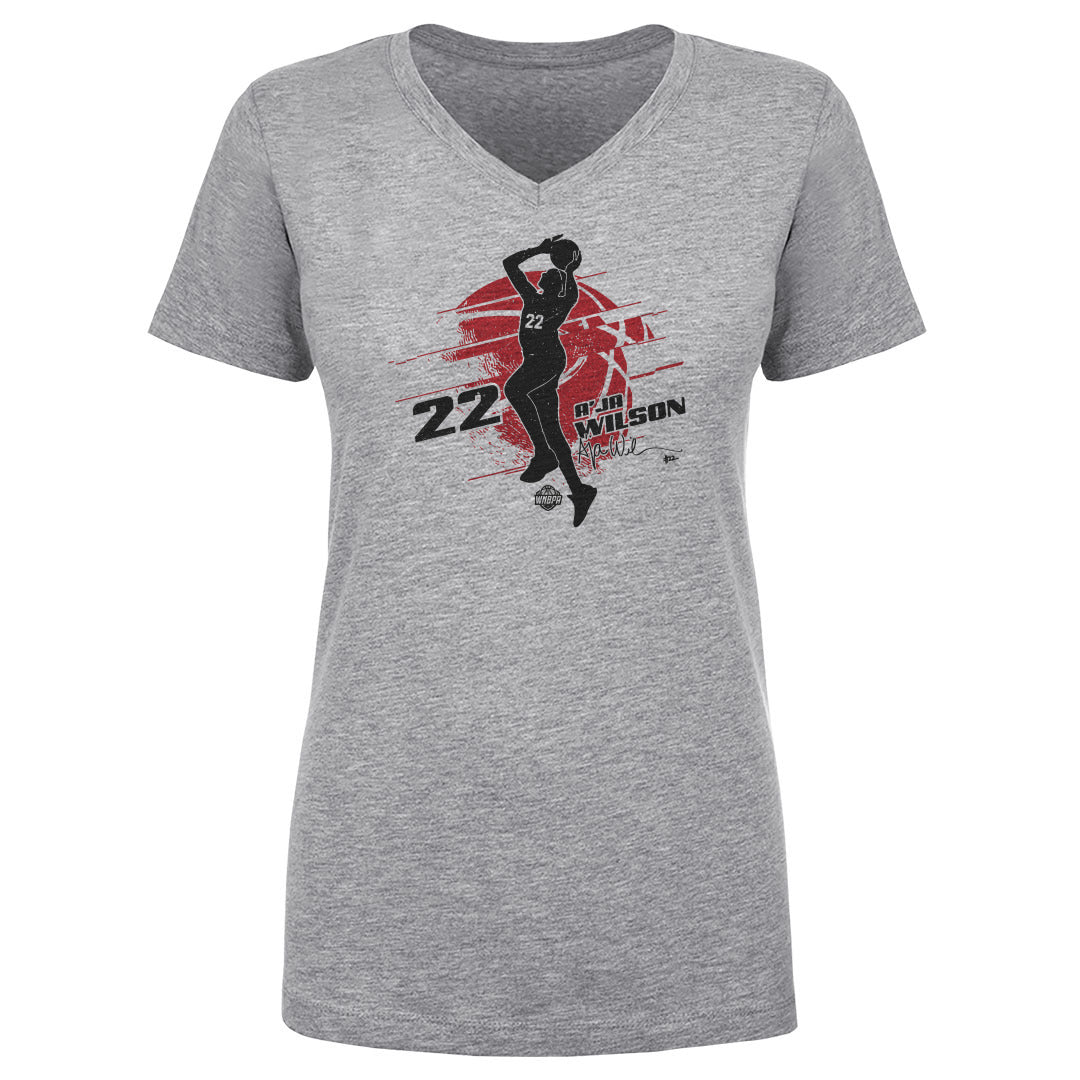 A&#39;ja Wilson Women&#39;s V-Neck T-Shirt | 500 LEVEL