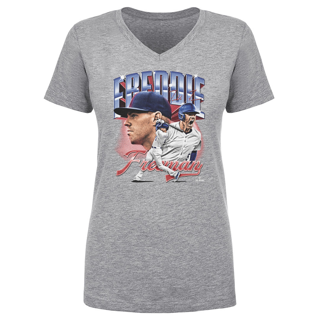 Freddie Freeman Women&#39;s V-Neck T-Shirt | 500 LEVEL