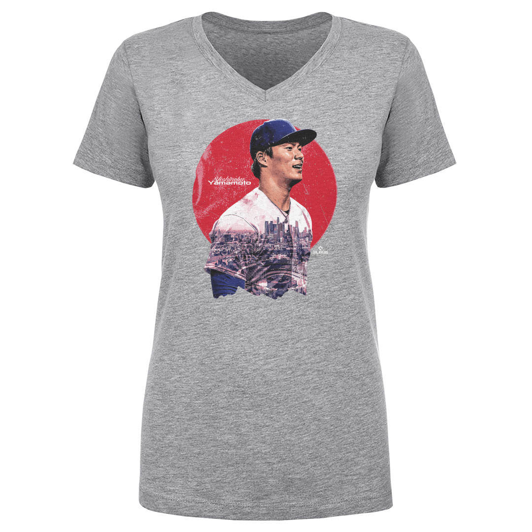 Yoshinobu Yamamoto Women&#39;s V-Neck T-Shirt | 500 LEVEL