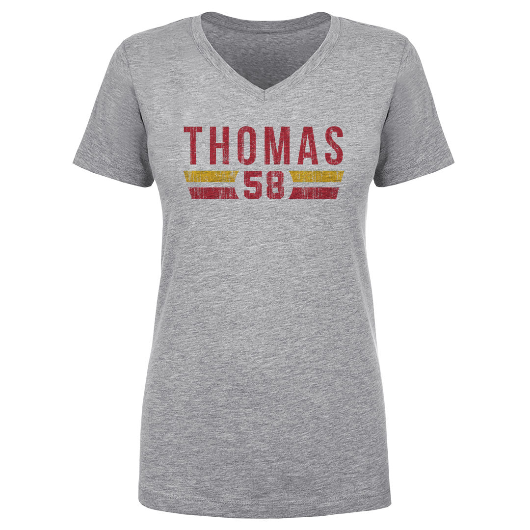 Derrick Thomas Women&#39;s V-Neck T-Shirt | 500 LEVEL