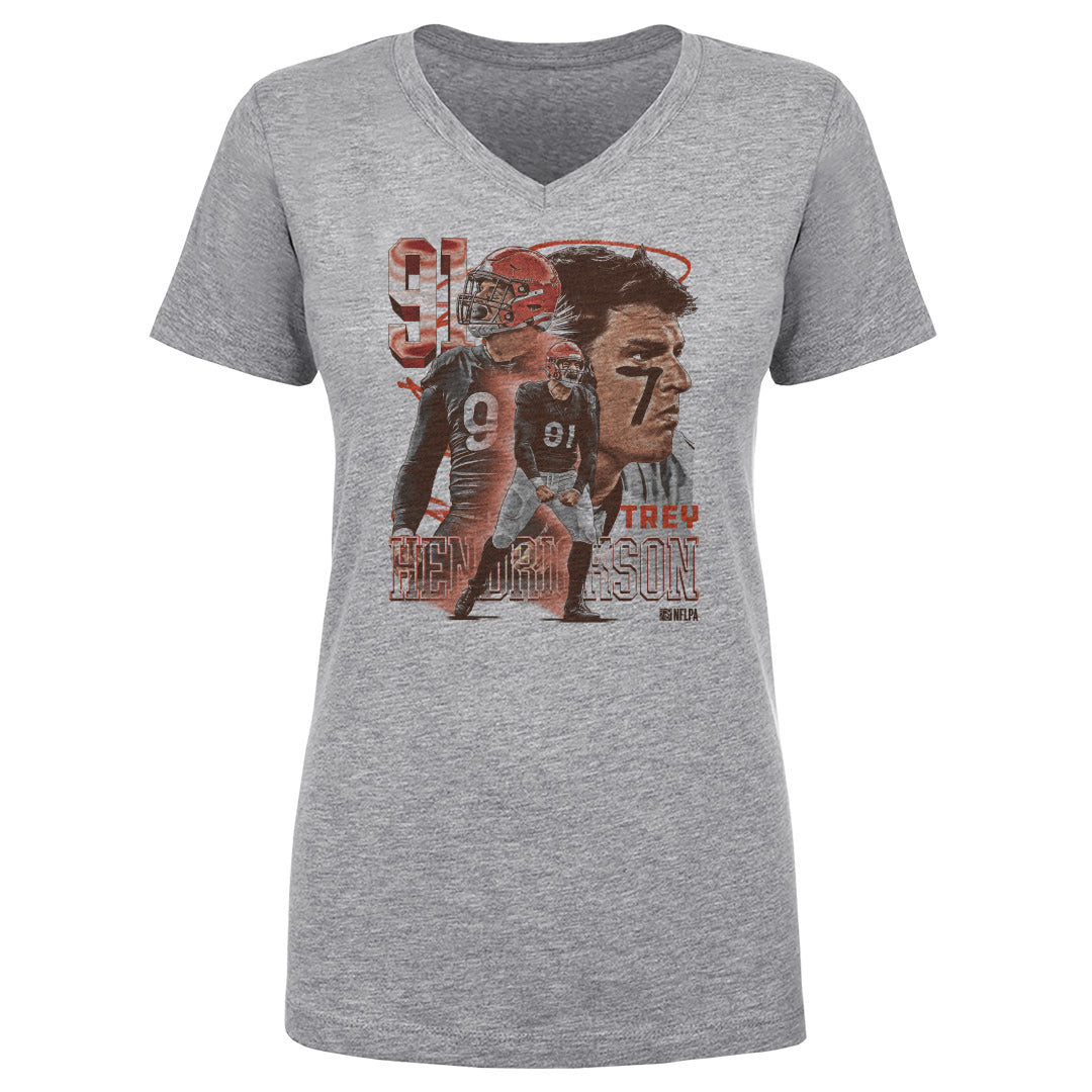 Trey Hendrickson Women&#39;s V-Neck T-Shirt | 500 LEVEL