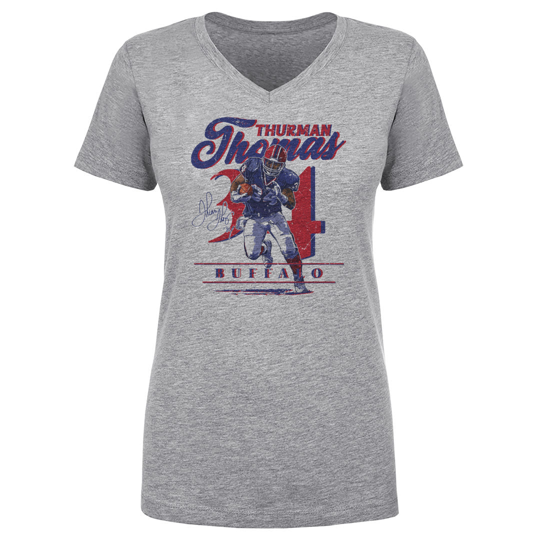 Thurman Thomas Women&#39;s V-Neck T-Shirt | 500 LEVEL