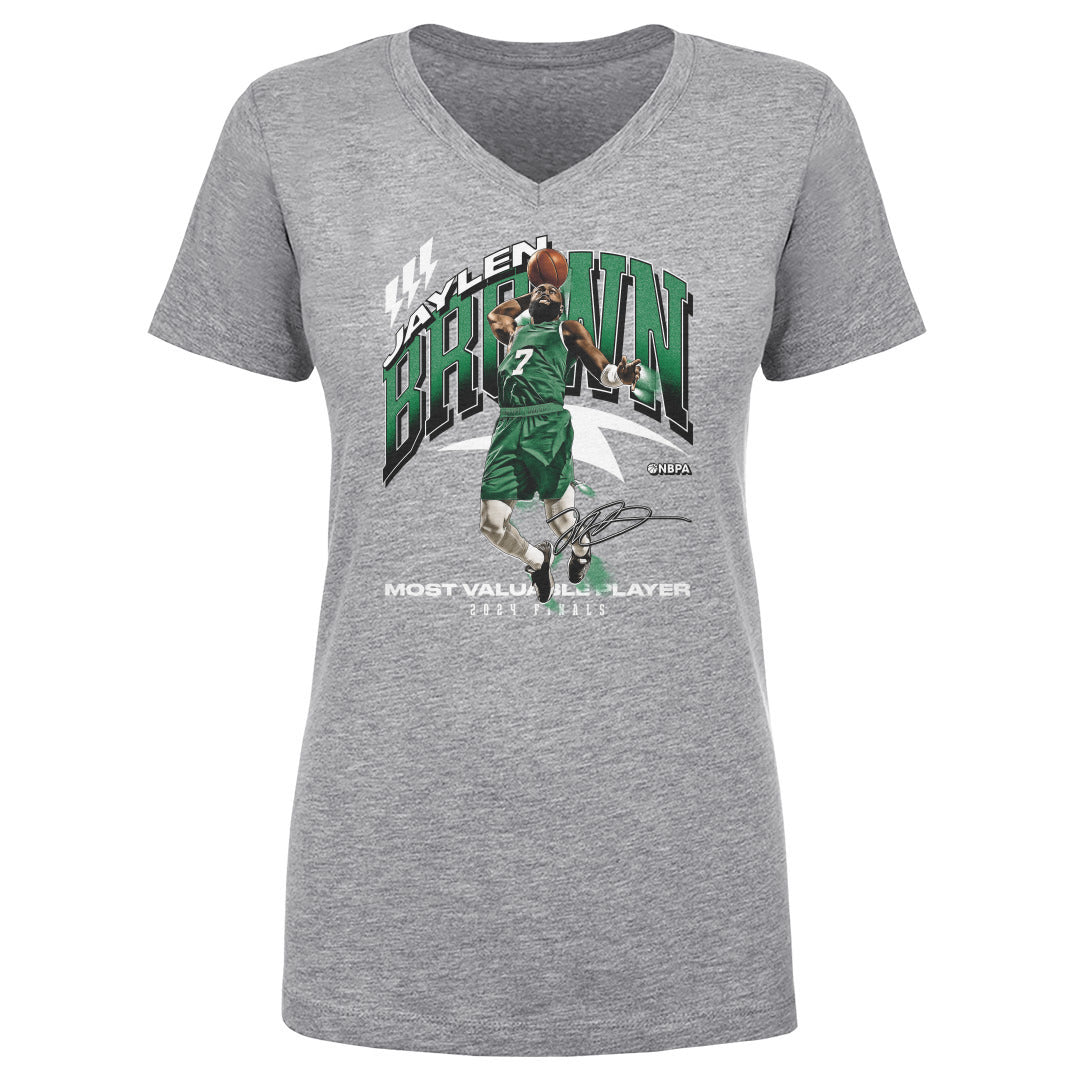 Jaylen Brown Women&#39;s V-Neck T-Shirt | 500 LEVEL