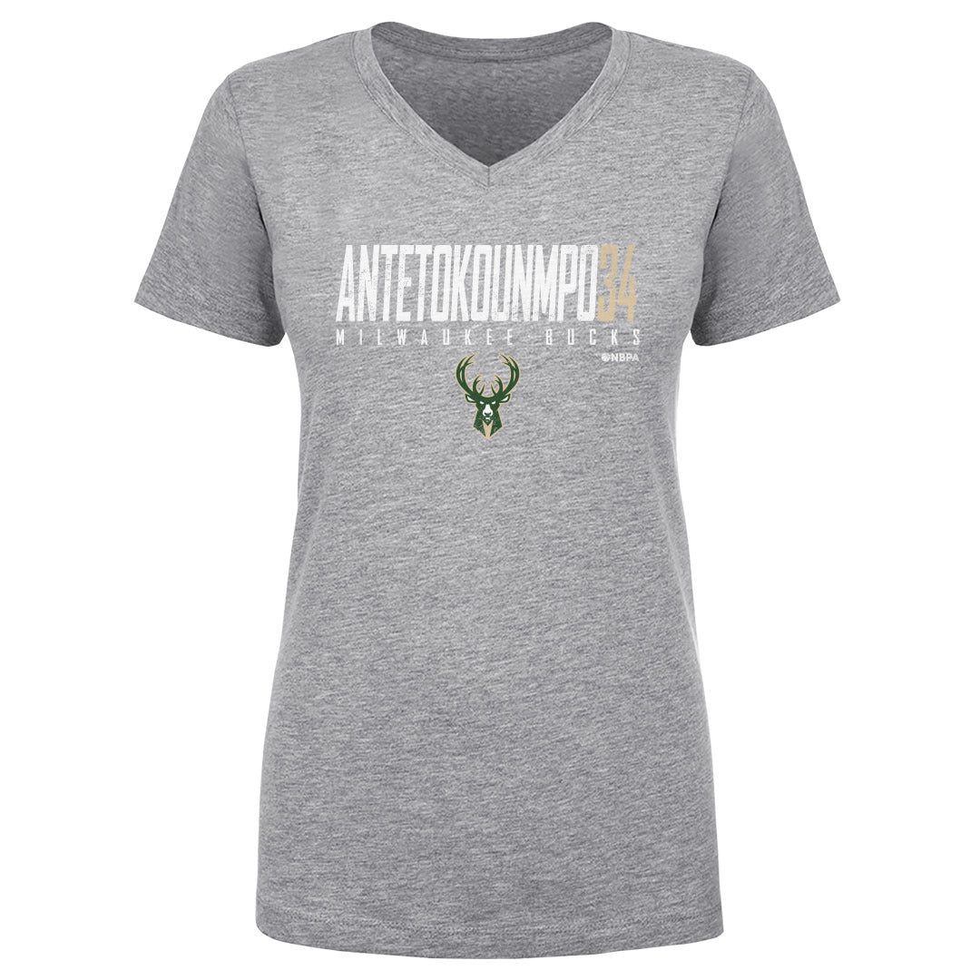 Giannis Antetokounmpo Women&#39;s V-Neck T-Shirt | 500 LEVEL