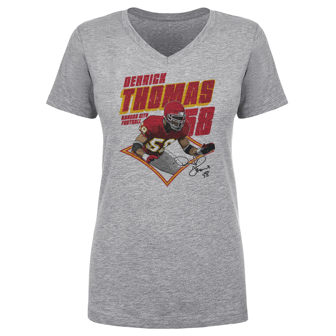 Derrick Thomas Women&#39;s V-Neck T-Shirt | 500 LEVEL