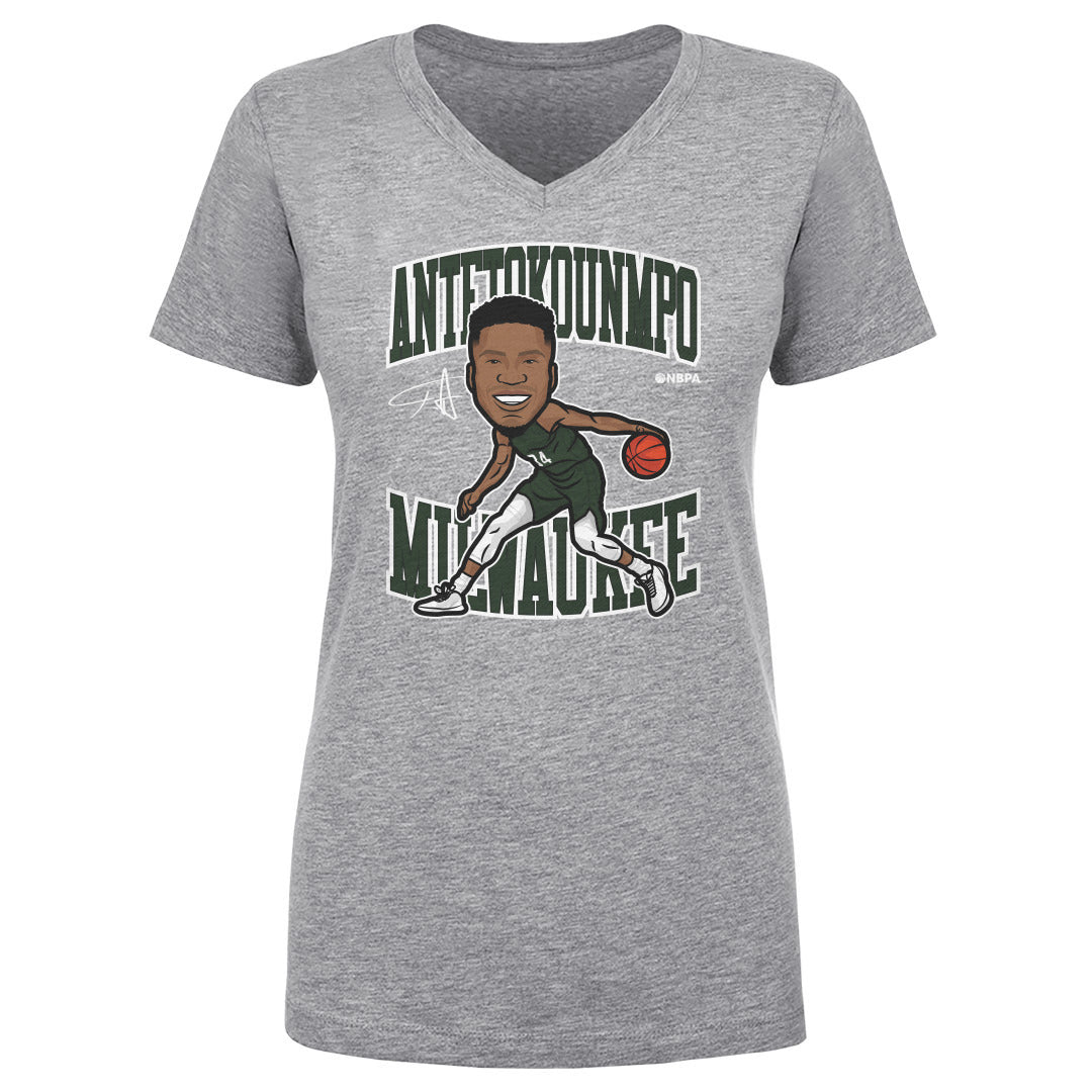 Giannis Antetokounmpo Women&#39;s V-Neck T-Shirt | 500 LEVEL