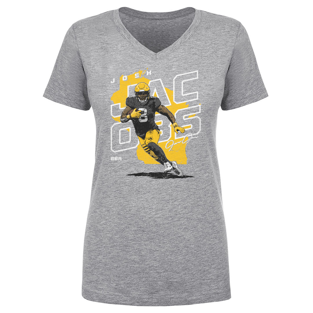 Josh Jacobs Women&#39;s V-Neck T-Shirt | 500 LEVEL