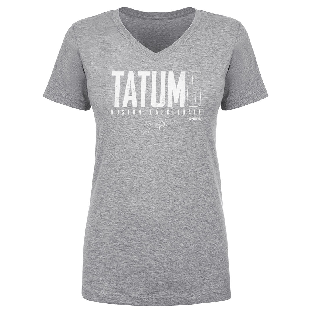 Jayson Tatum Women&#39;s V-Neck T-Shirt | 500 LEVEL