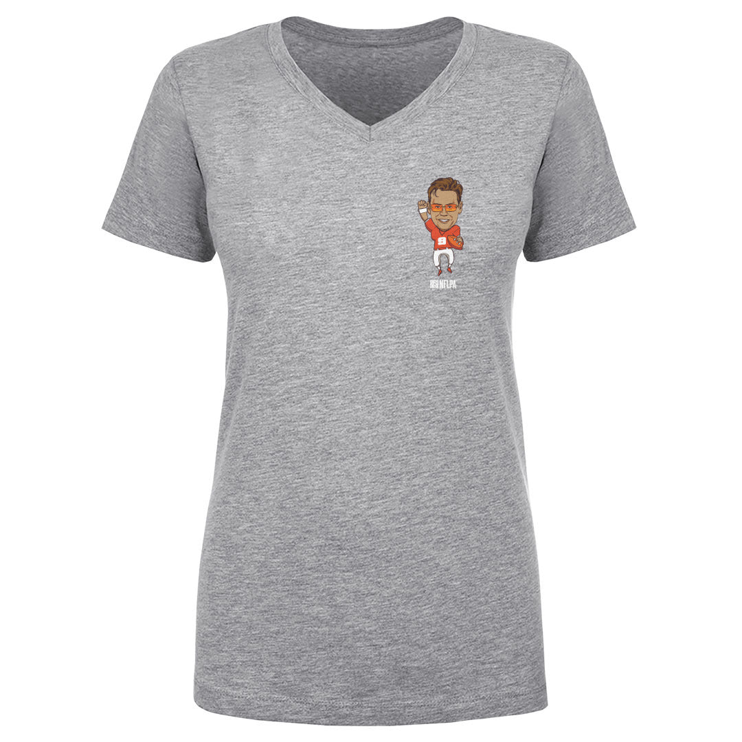 Joe Burrow Women&#39;s V-Neck T-Shirt | 500 LEVEL