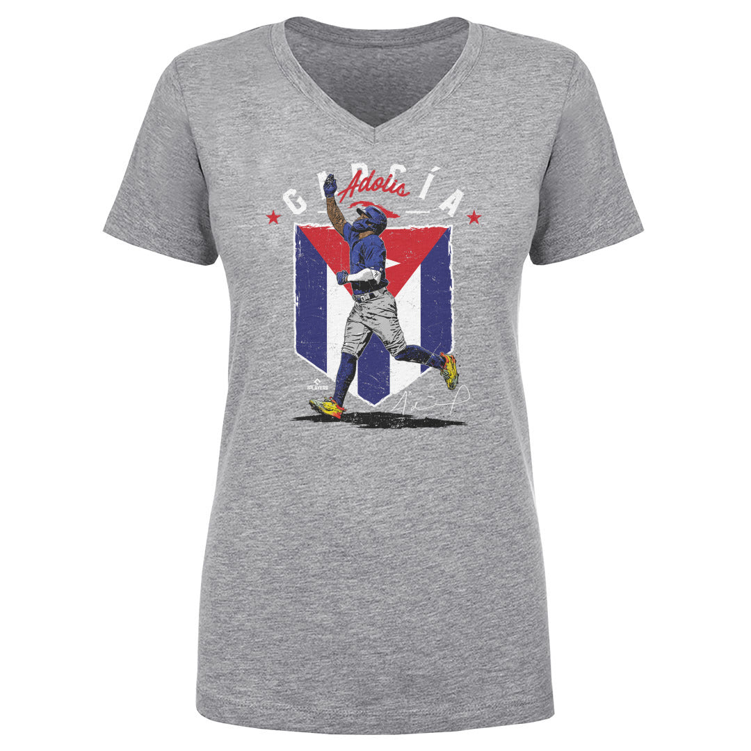 Adolis Garcia Women&#39;s V-Neck T-Shirt | 500 LEVEL