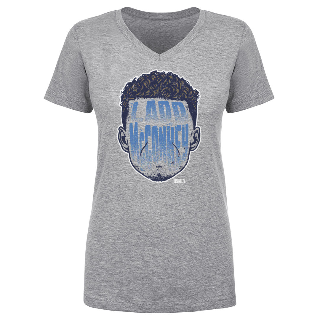 Ladd McConkey Women&#39;s V-Neck T-Shirt | 500 LEVEL