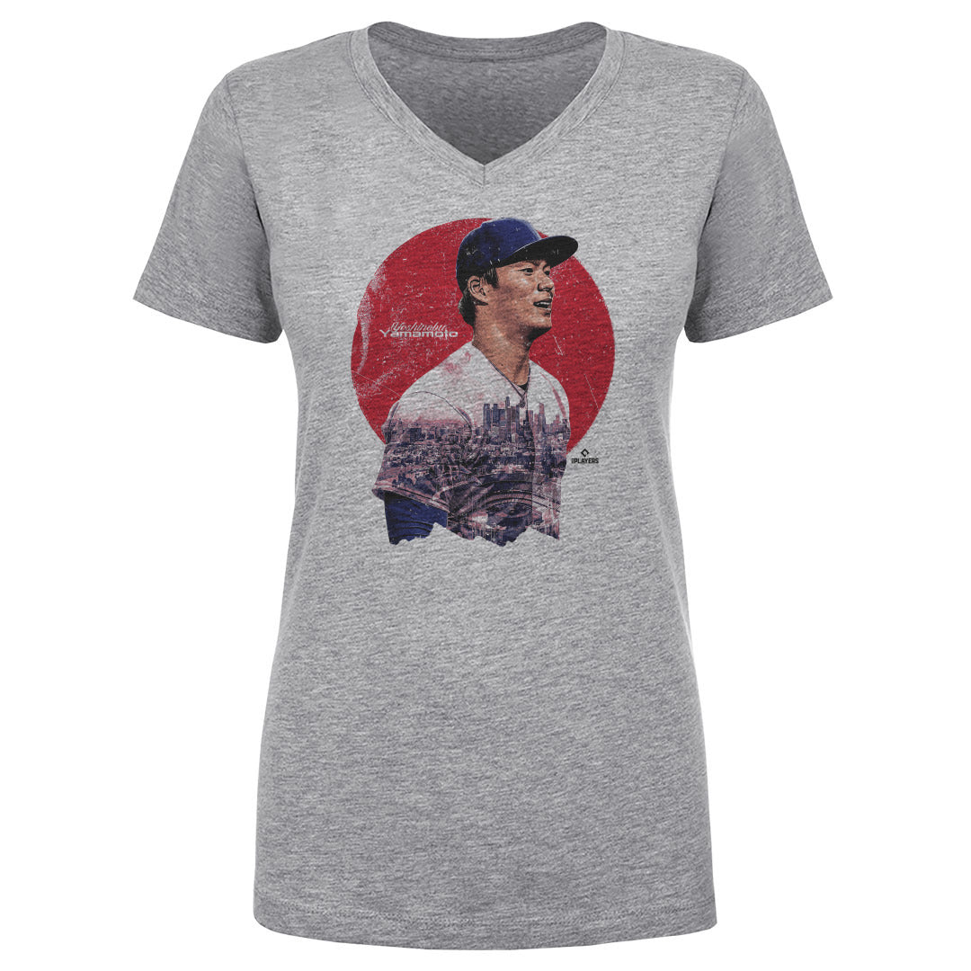 Yoshinobu Yamamoto Women&#39;s V-Neck T-Shirt | 500 LEVEL