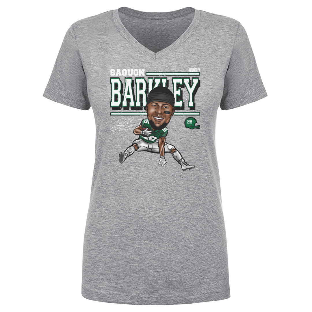 Saquon Barkley Women&#39;s V-Neck T-Shirt | 500 LEVEL