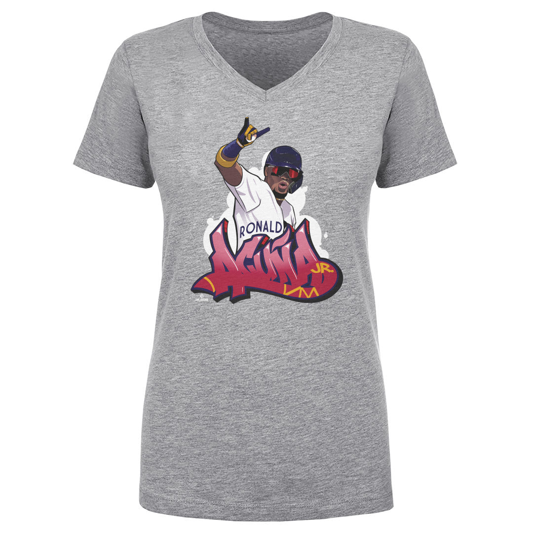 Ronald Acuna Jr. Women&#39;s V-Neck T-Shirt | 500 LEVEL