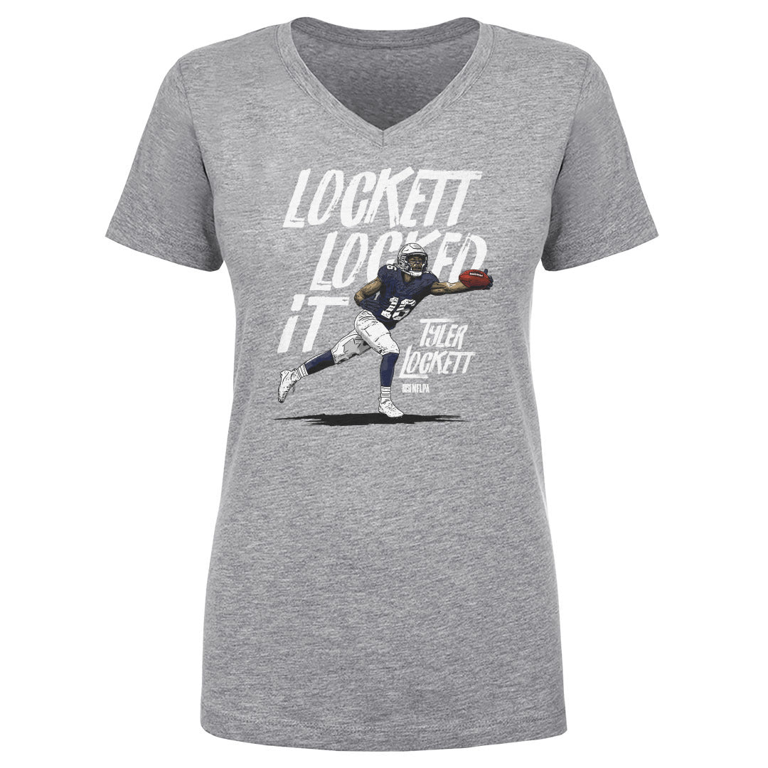 Tyler Lockett Women&#39;s V-Neck T-Shirt | 500 LEVEL