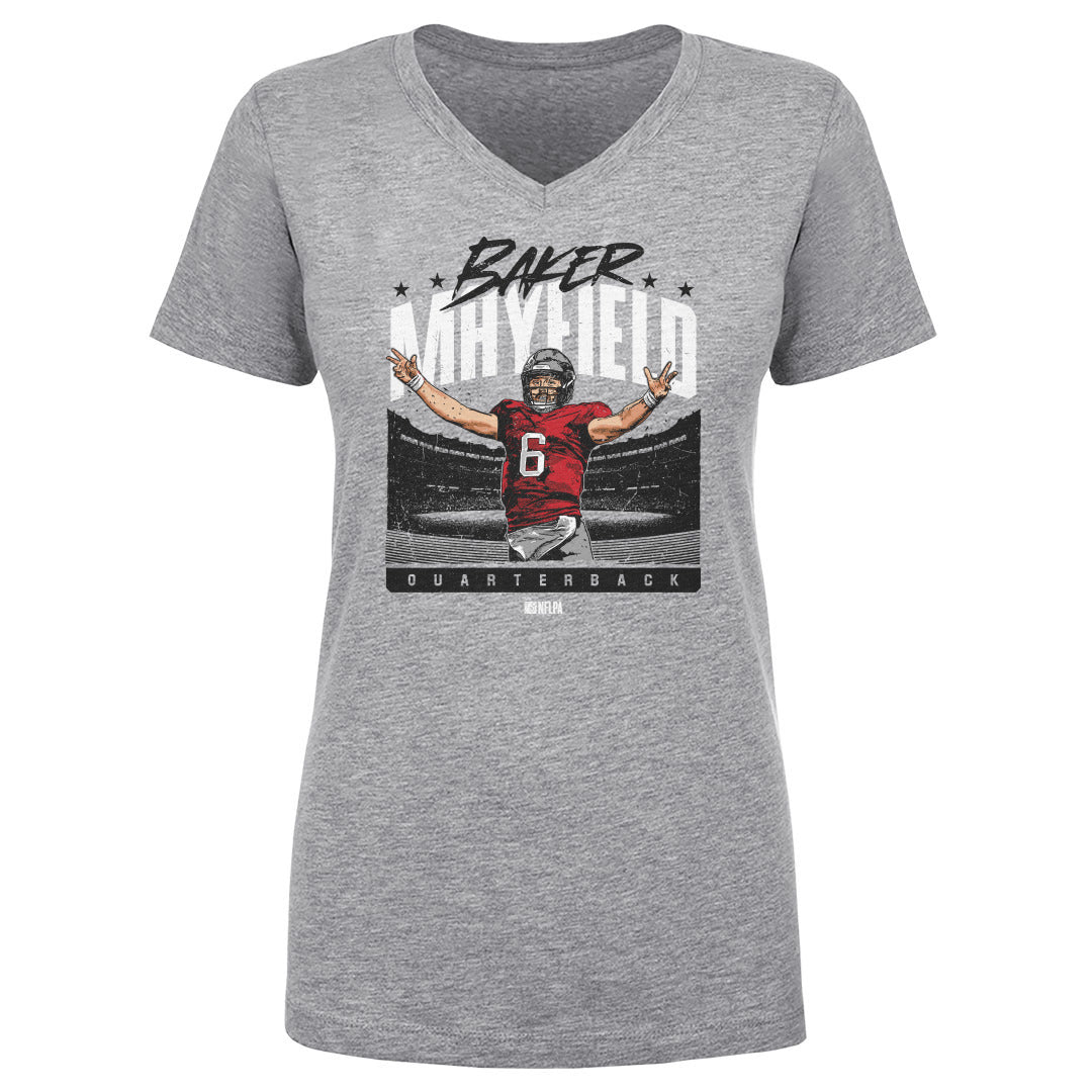 Baker Mayfield Women&#39;s V-Neck T-Shirt | 500 LEVEL