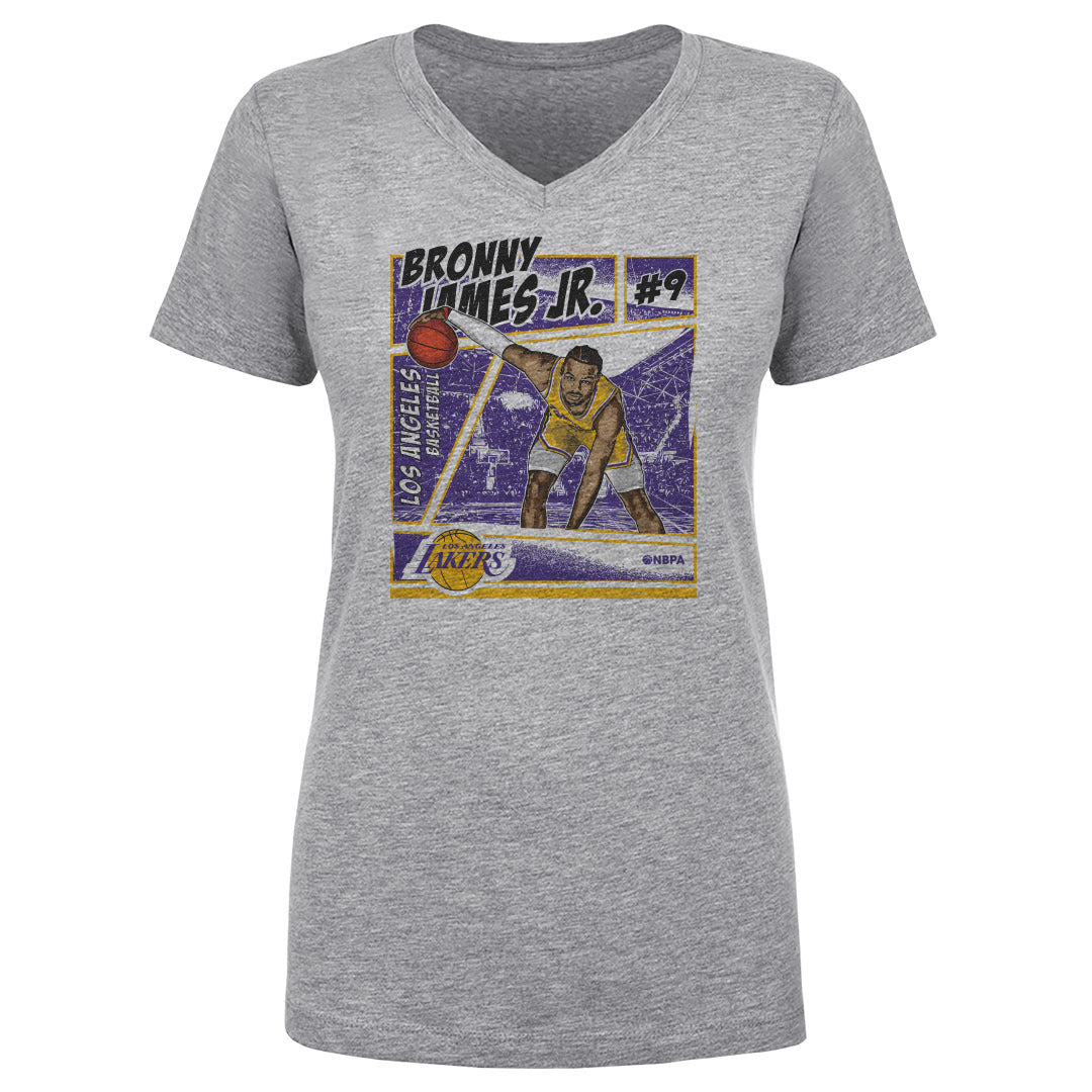 Bronny James Jr. Women&#39;s V-Neck T-Shirt | 500 LEVEL