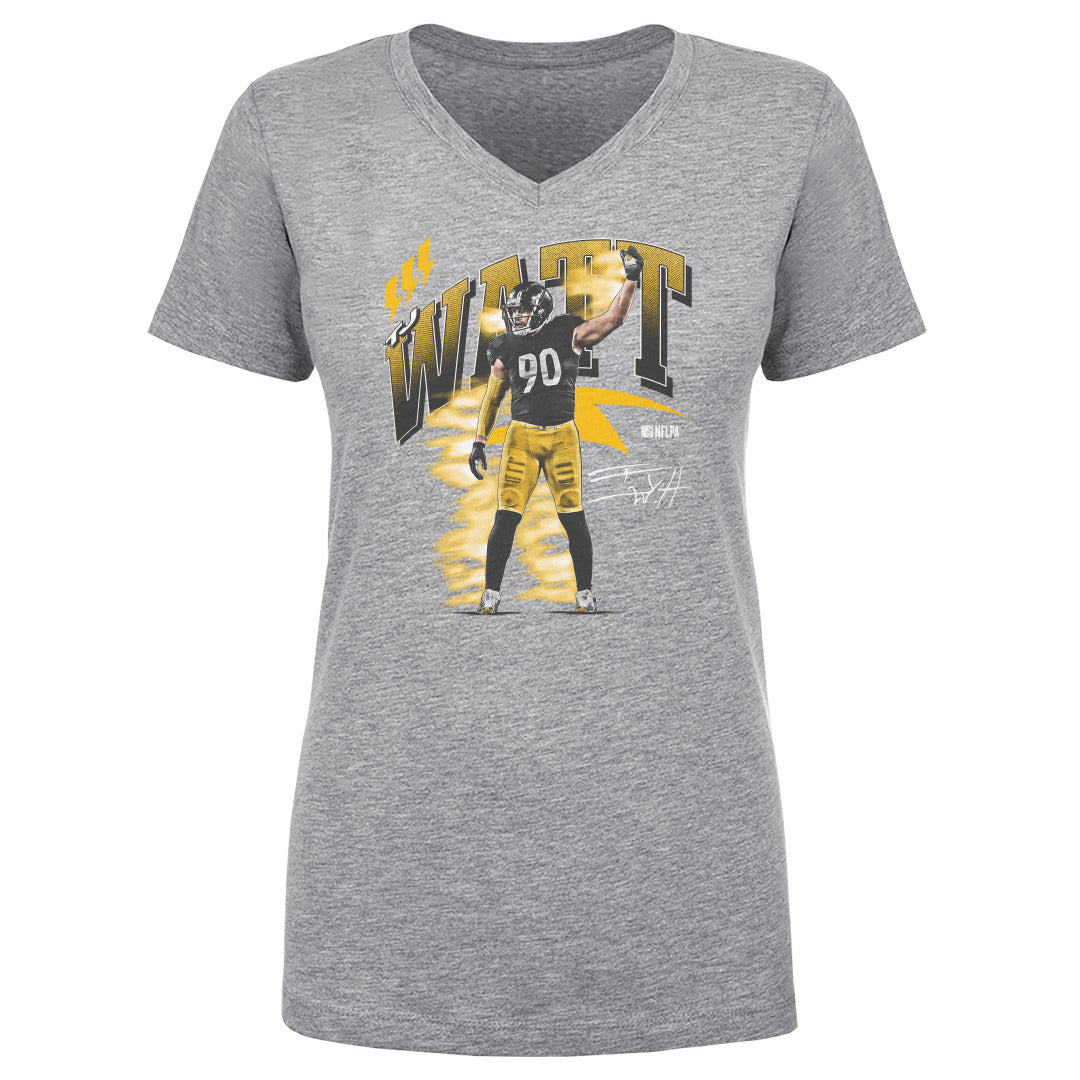 T.J. Watt Women&#39;s V-Neck T-Shirt | 500 LEVEL