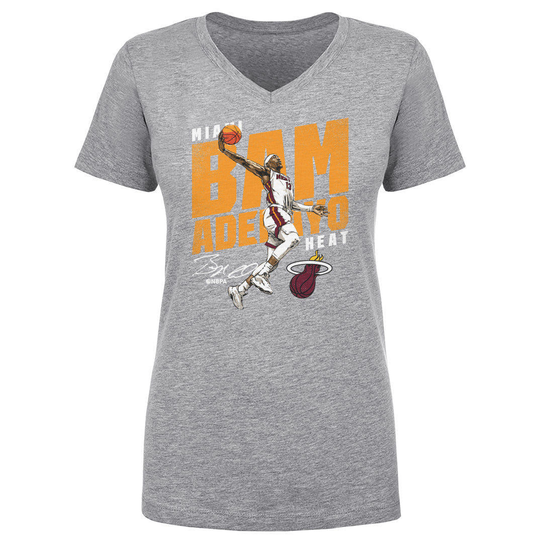 Bam Adebayo Women&#39;s V-Neck T-Shirt | 500 LEVEL