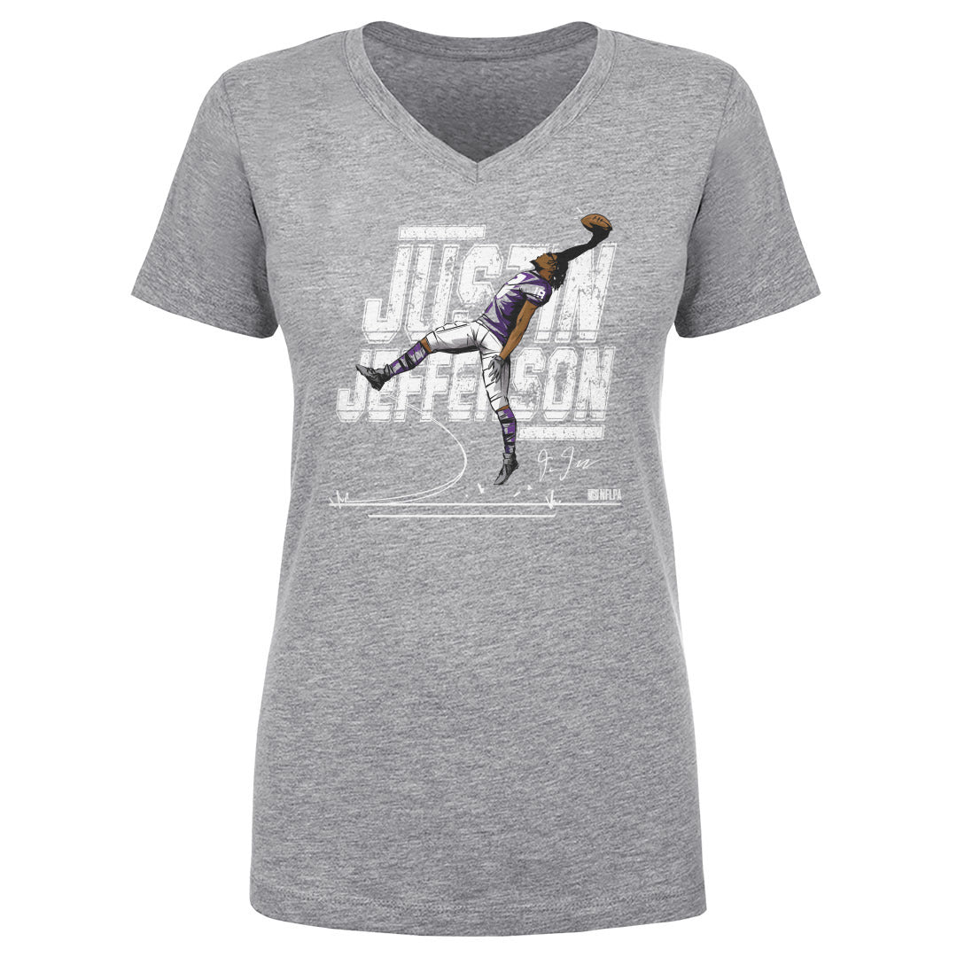 Justin Jefferson Women&#39;s V-Neck T-Shirt | 500 LEVEL