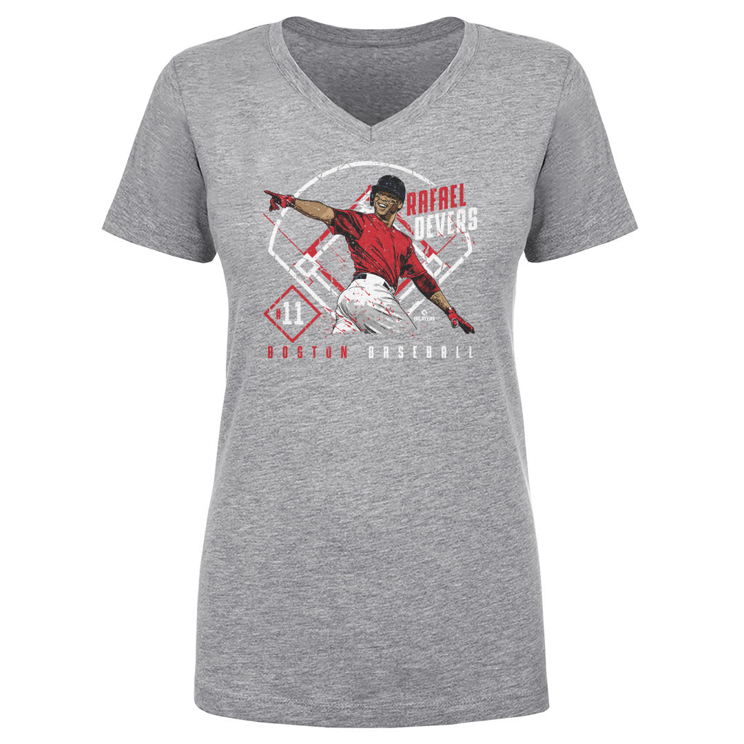 Rafael Devers Women&#39;s V-Neck T-Shirt | 500 LEVEL