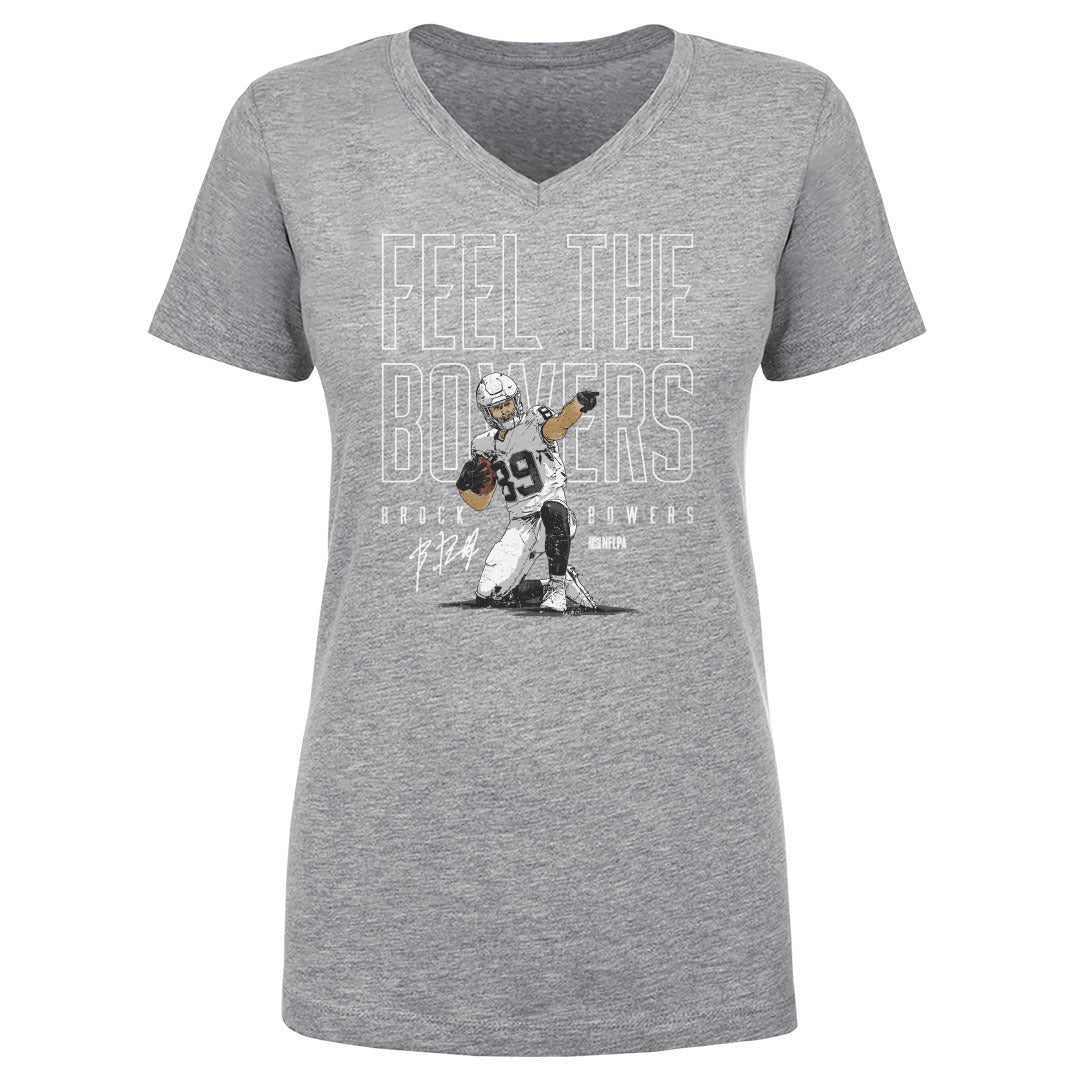 Brock Bowers Women&#39;s V-Neck T-Shirt | 500 LEVEL