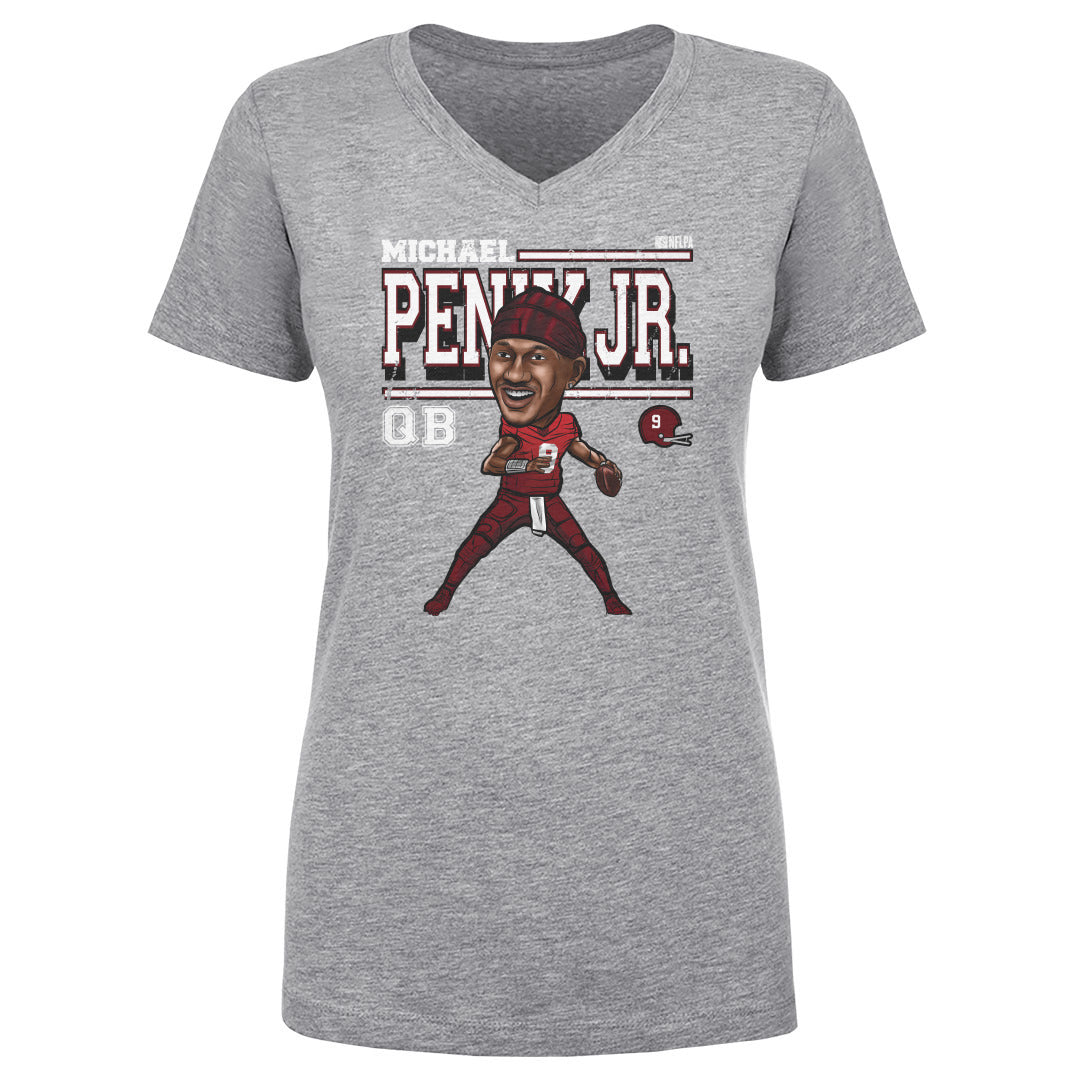 Michael Penix Jr. Women&#39;s V-Neck T-Shirt | 500 LEVEL