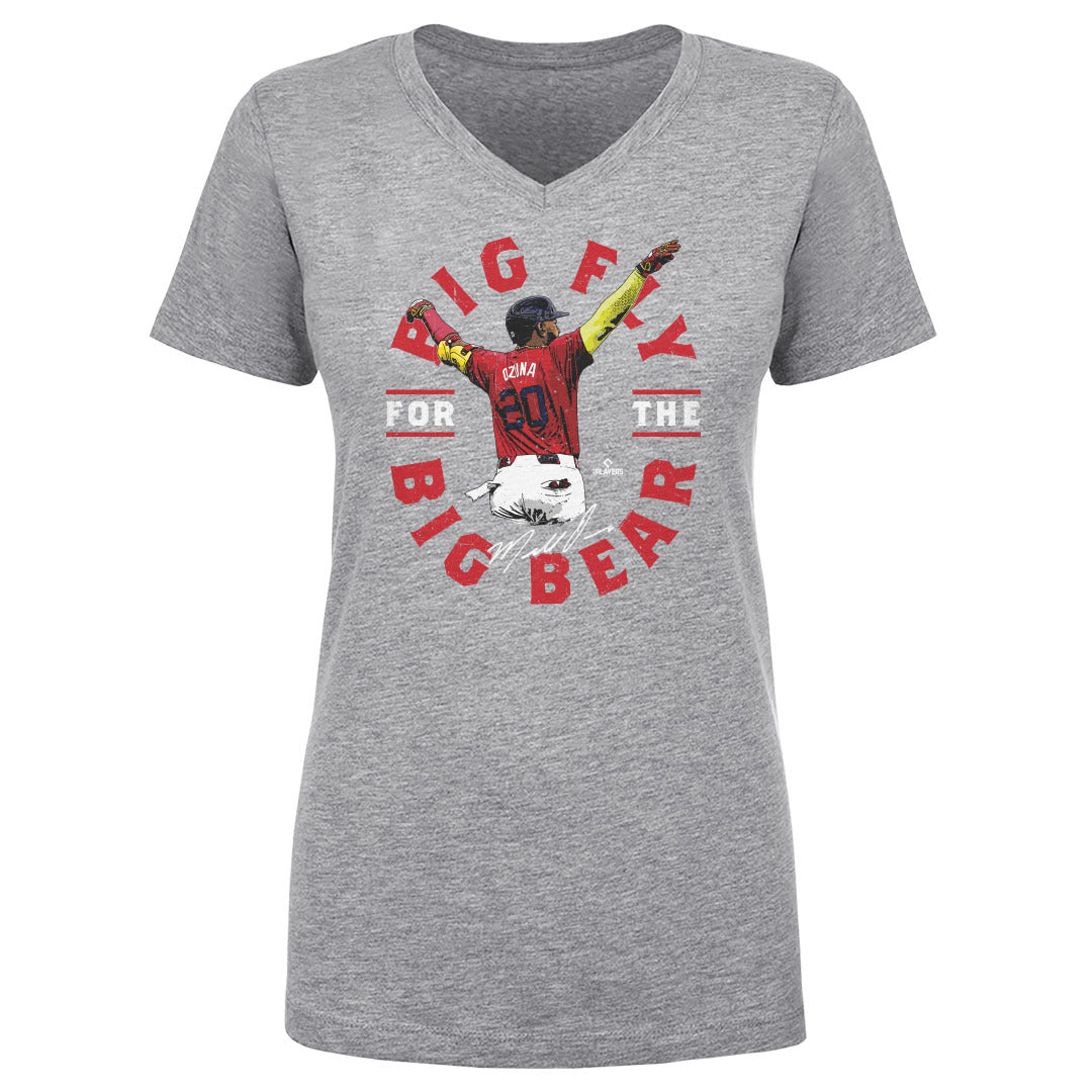 Marcell Ozuna Women&#39;s V-Neck T-Shirt | 500 LEVEL