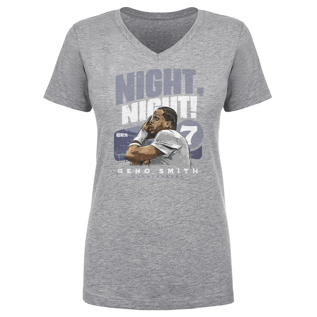 Geno Smith Women&#39;s V-Neck T-Shirt | 500 LEVEL