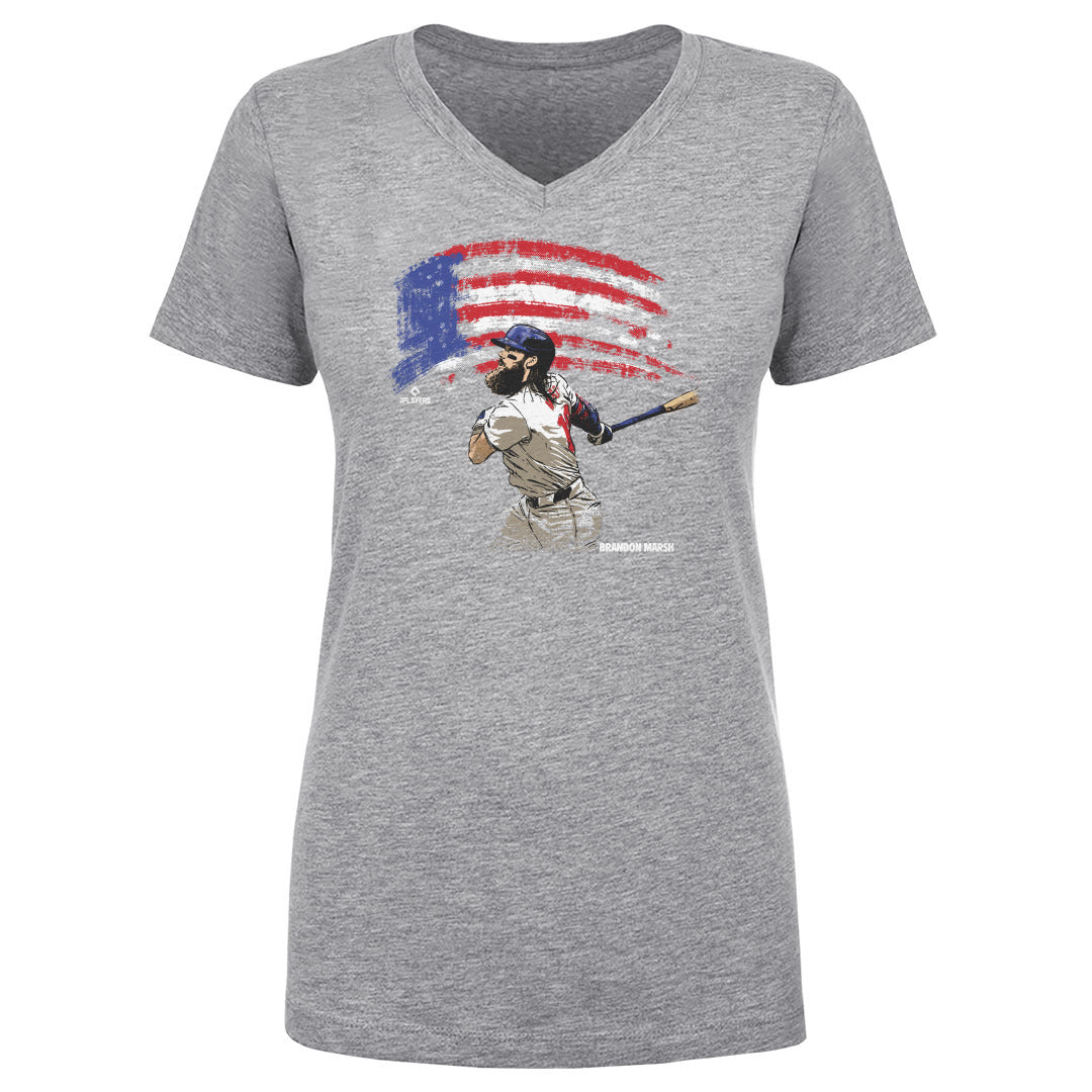 Brandon Marsh Women&#39;s V-Neck T-Shirt | 500 LEVEL