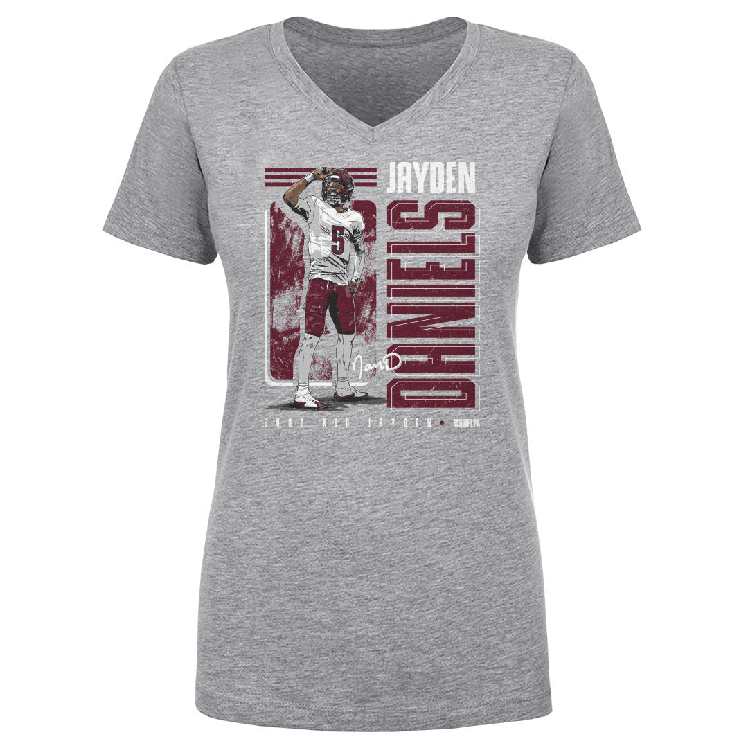 Jayden Daniels Women&#39;s V-Neck T-Shirt | 500 LEVEL