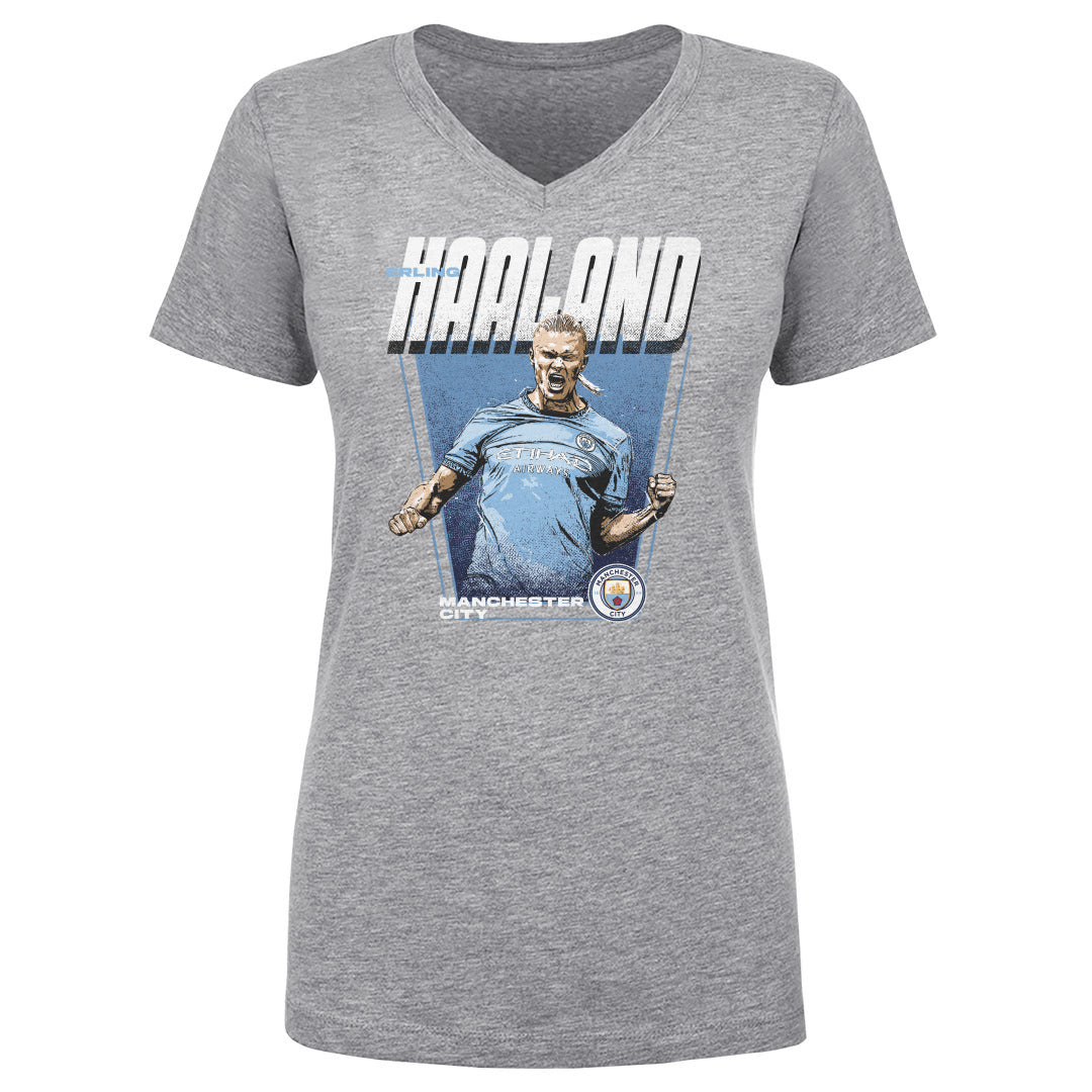 Erling Haaland Women&#39;s V-Neck T-Shirt | 500 LEVEL