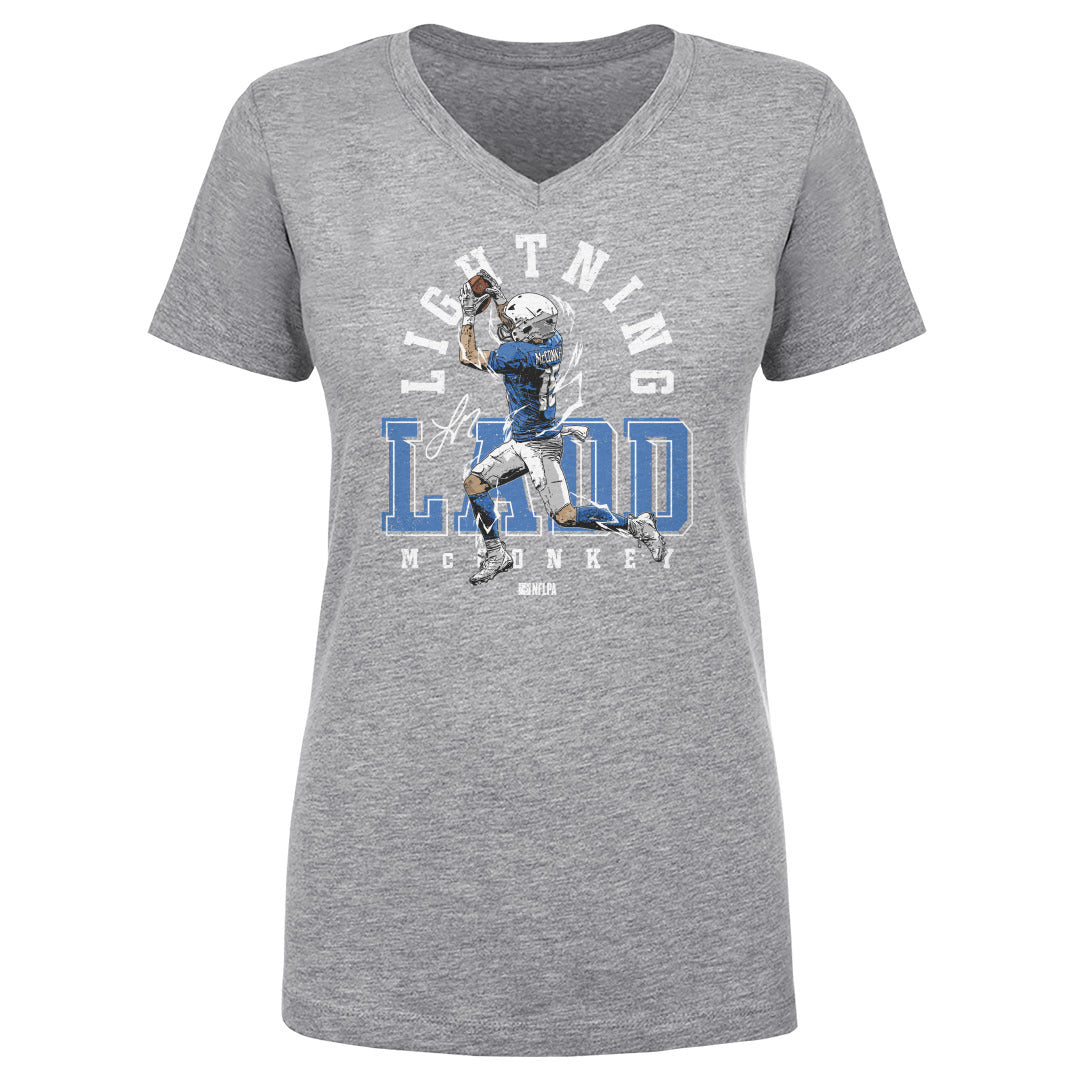 Ladd McConkey Women&#39;s V-Neck T-Shirt | 500 LEVEL