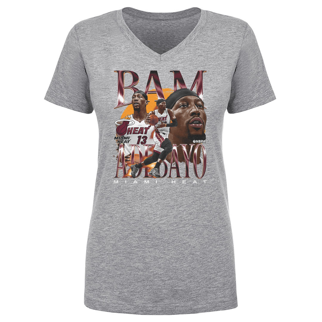 Bam Adebayo Women&#39;s V-Neck T-Shirt | 500 LEVEL