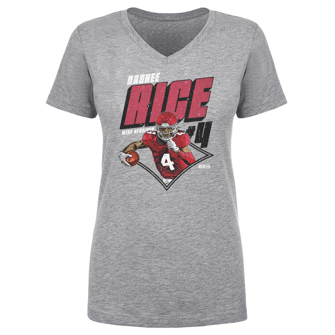 Rashee Rice Women&#39;s V-Neck T-Shirt | 500 LEVEL