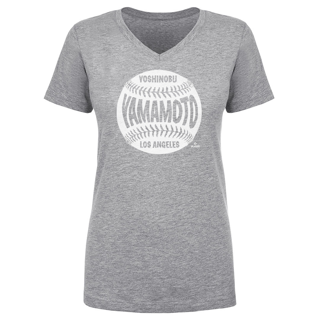 Yoshinobu Yamamoto Women&#39;s V-Neck T-Shirt | 500 LEVEL