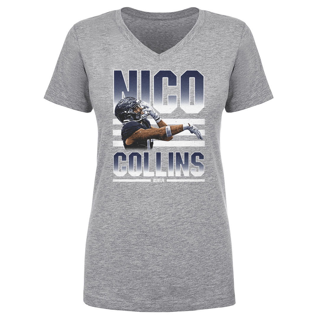 Nico Collins Women&#39;s V-Neck T-Shirt | 500 LEVEL