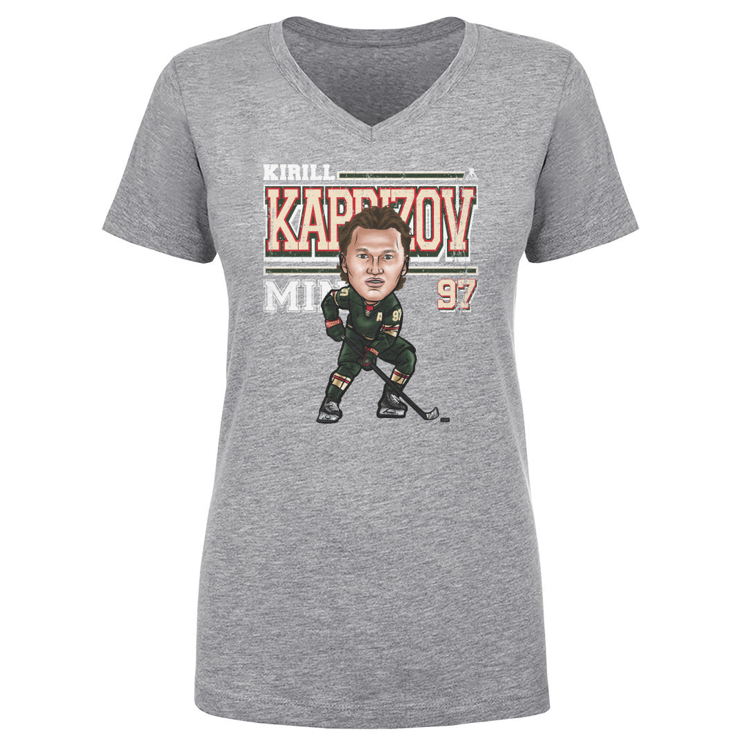 Kirill Kaprizov Women&#39;s V-Neck T-Shirt | 500 LEVEL